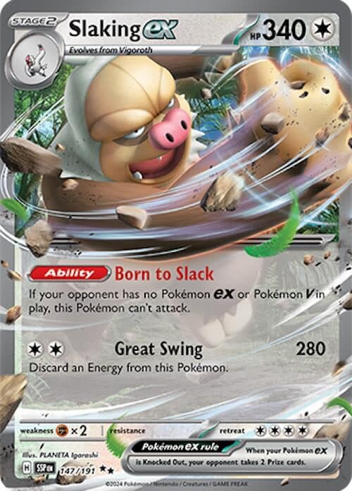 POKEMON ENGLISH -SSP en Slaking Ex 147/191** 01/071/02/11/111