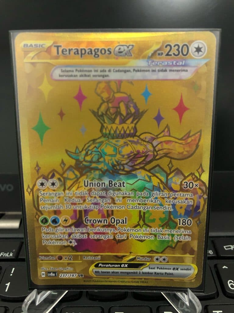 POKEMON INDONESIA – sv8a 237/187 UR Terapagos Ex 01/081/02/11/111