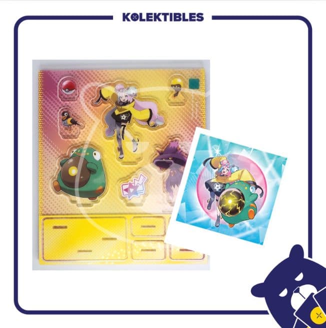 Pokemon Accessories – Acrylic Standees & Backdrop feat Iono, Photo Sticker