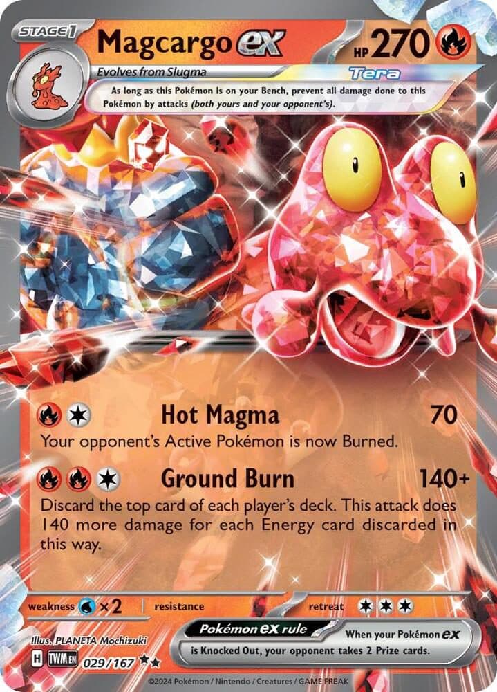 POKEMON ENGLISH - TMW en Magcargo Ex 029/167 ** 01/071/02/11/111