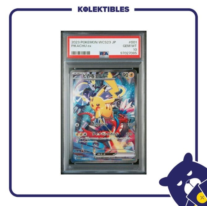Pikachu EX 001 – Pokemon WCS23 JP 2023 – PSA 10 01/004/02/11/113