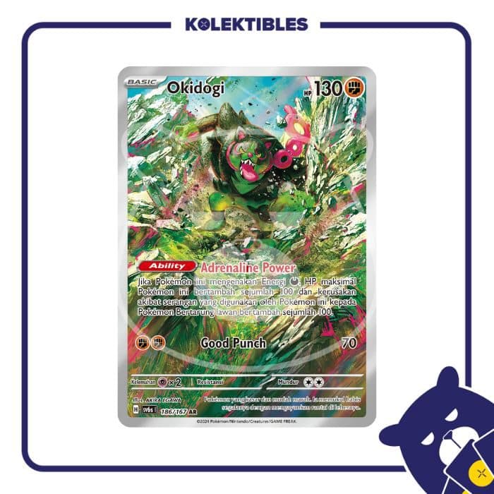 POKEMON INDONESIA - Sv6s - 186/167 AR – Okidogi 01/123/02/11/115
