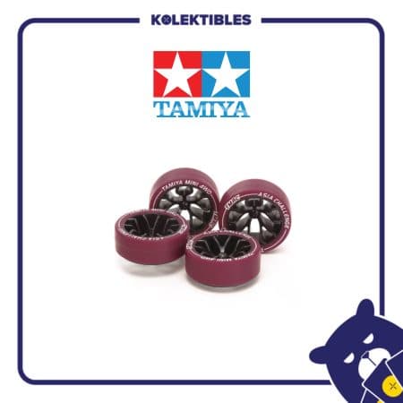 Tamiya – 95708 – Small Dia Low Friction Low- Profile Tires & Carbon Y-Spoke Wheel TMAC 2026