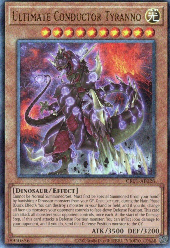 YU GI OH AE CR01-AE028 Ultimate Conductor Tyranno UL