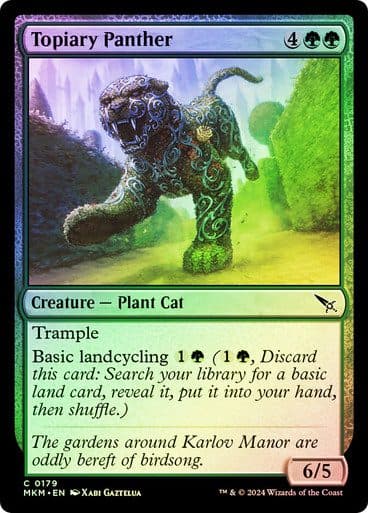 MTG – Single Card MKM EN Holo – C 0179 Topiary Panther