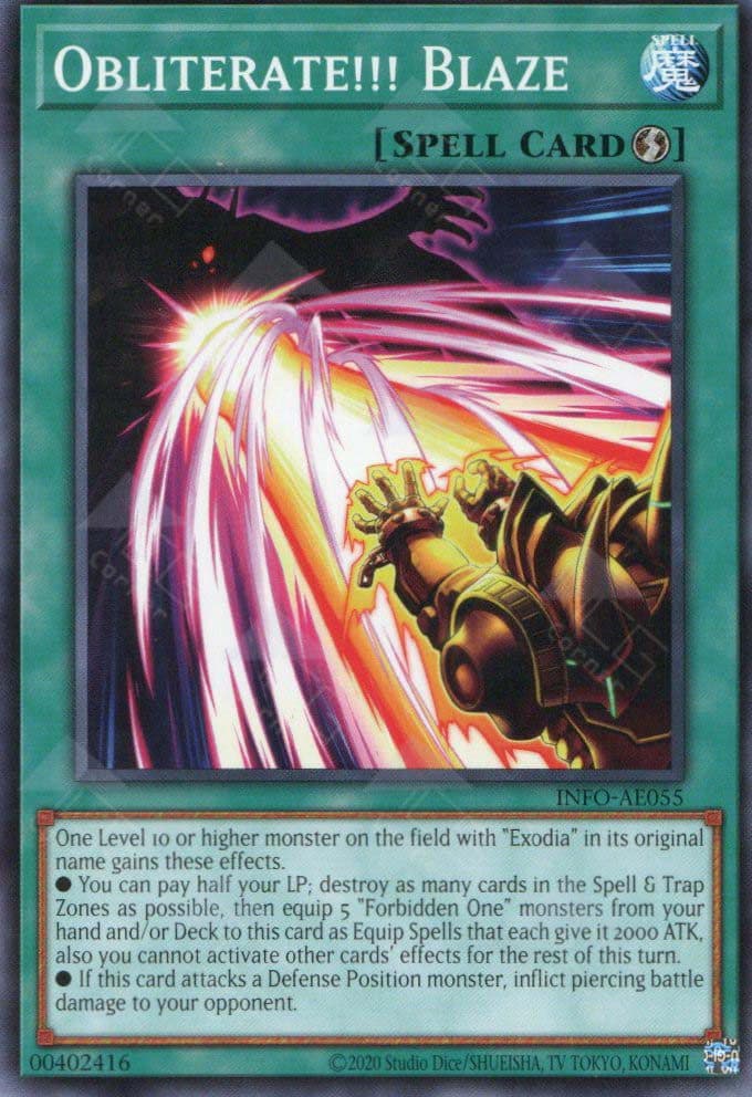 YU GI OH OH - INFO-AE055 Obliterate!!! Blaze (N)