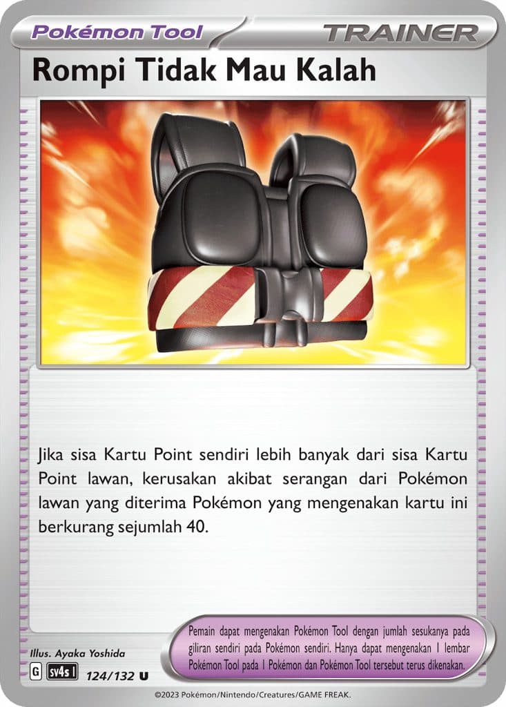 POKEMON INDONESIA SV4S - Rompi Tidak Mau Kalah 124/132 U