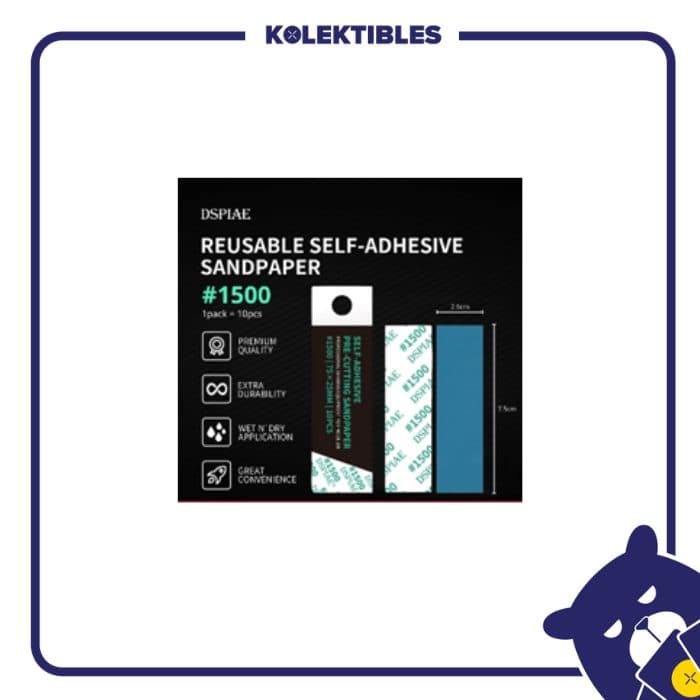Gundamnesia - DSP-1500 Reuseable Self Adhesive Sandpaper #1500 01/162/10/29/194