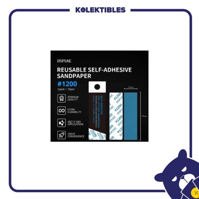 Gundamnesia - DSP-1200 Reuseable Self Adhesive Sandpaper #1200 01/162/10/29/194