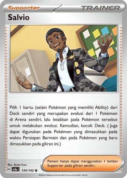 POKEMON INDONESIA SV5s Salvio - 134/142 U
