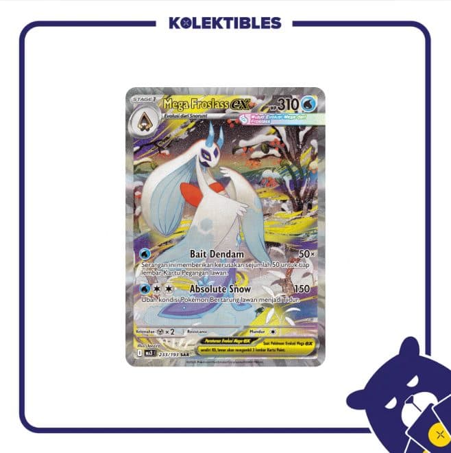 Pokemon Indonesia – MA3 233/193 SAR – Mega Froslass Ex