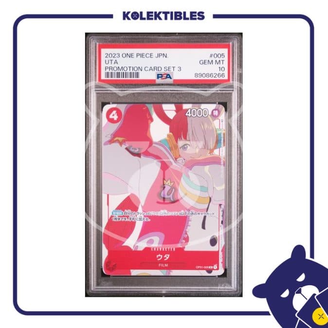 Uta 005 R - One Piece Promotion Card Set 3 2023 Japan - PSA 10 01/004/02/026/113