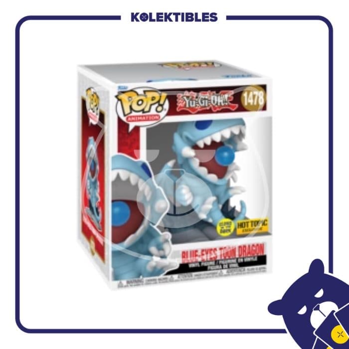 Funko POP! Yu-Gi-Oh – 1478 Blue-Eyes Toon Dragon 6inch Glow in the Dark 01/04/011/30/195