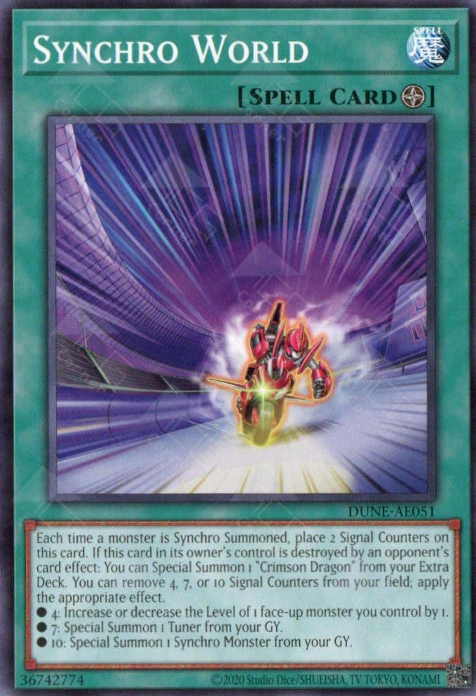 YU GI OH AE - Single Card - DUNE-AE051 Synchro World (N)