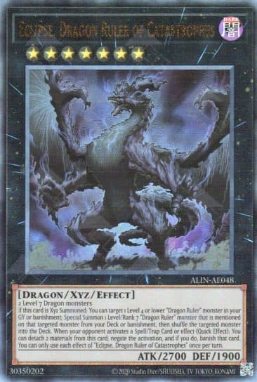 YU GI OH AE – ALIN-AE048 Eclipse, Dragon Ruler Of Catastrophes