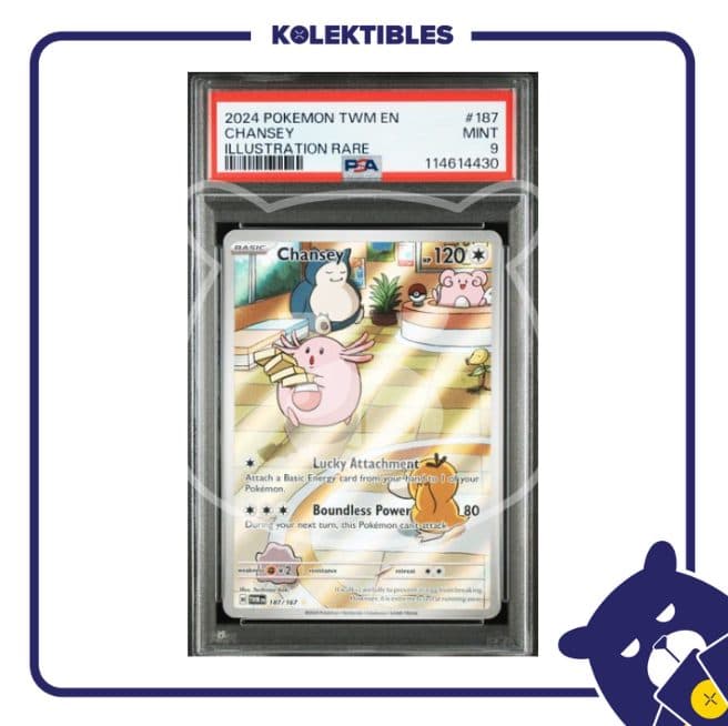 Chansey 187 - Pokemon TWM 2024 English - PSA 9 114614430 01/004/02/026/113