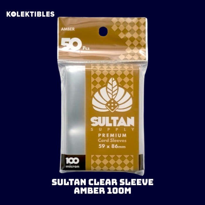 SULTAN - Clear Sleeve - Amber 100M - 59mm x 86mm (62 x 89)