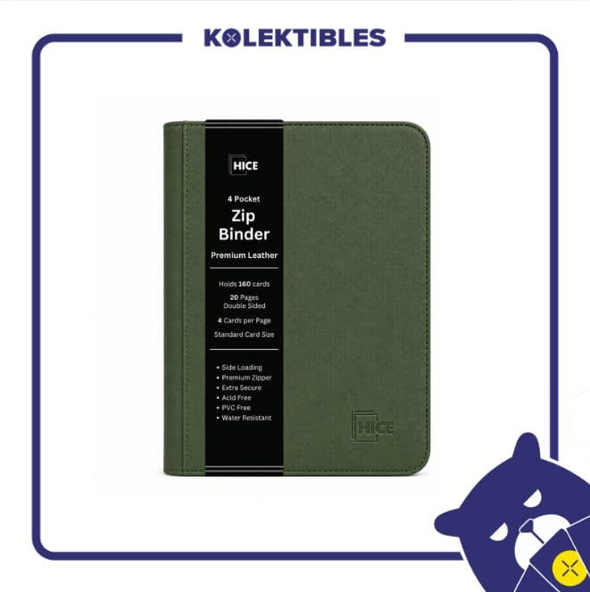Hice – 4 Pocket Zip Binder – Green