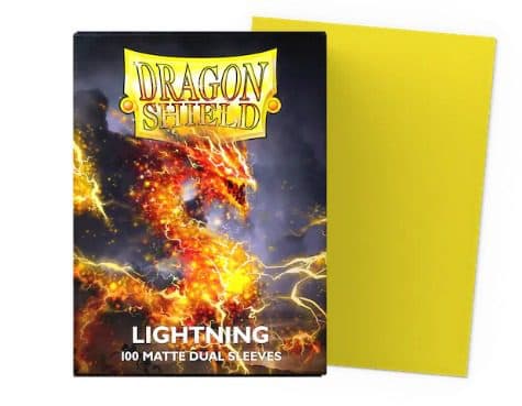 DRAGON SHIELD - 100 STD Dual Matte Sleeves - Lightning