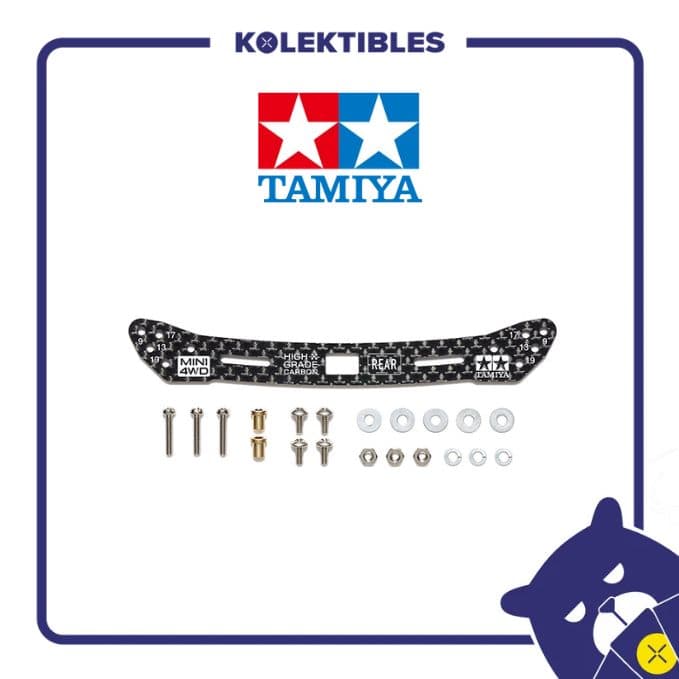 Tamiya – 15549 – HG Carbon Wide Rear Plate (2mm) (Sliding Dampers)