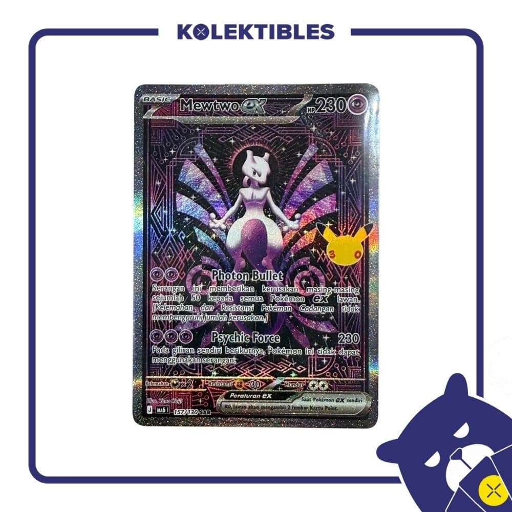 Pokemon Indonesia - MA6 157/130 SAR - Mewtwo EX