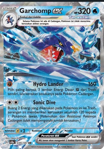 POKEMON INDONESIA – Sv8a Garchomp Ex 039/187 RR