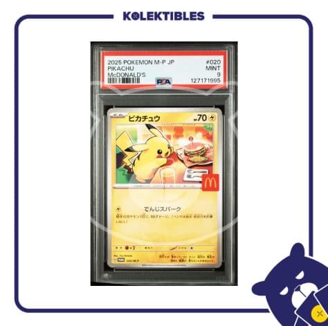 Pikachu McDonald’s 020 – Pokemon M-P Promo 2025 Japan – PSA 9 (127171995) 01/145/02/13/133