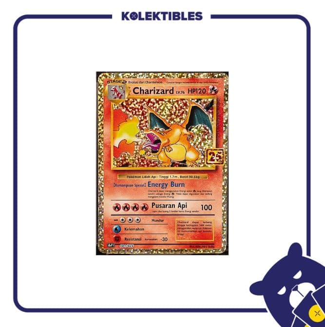 Pokemon Indonesia – s8a-p 001/025 - Charizard lv.76 01/196/02/11/111