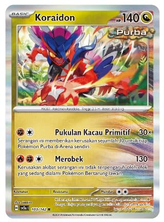 POKEMON INDONESIA SV5S Koraidon - 103/142R Holo