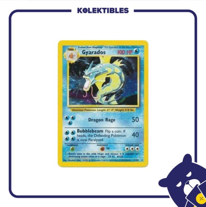 Pokemon English Vintage – 6/102 - Gyarados 01/216/02/11/112