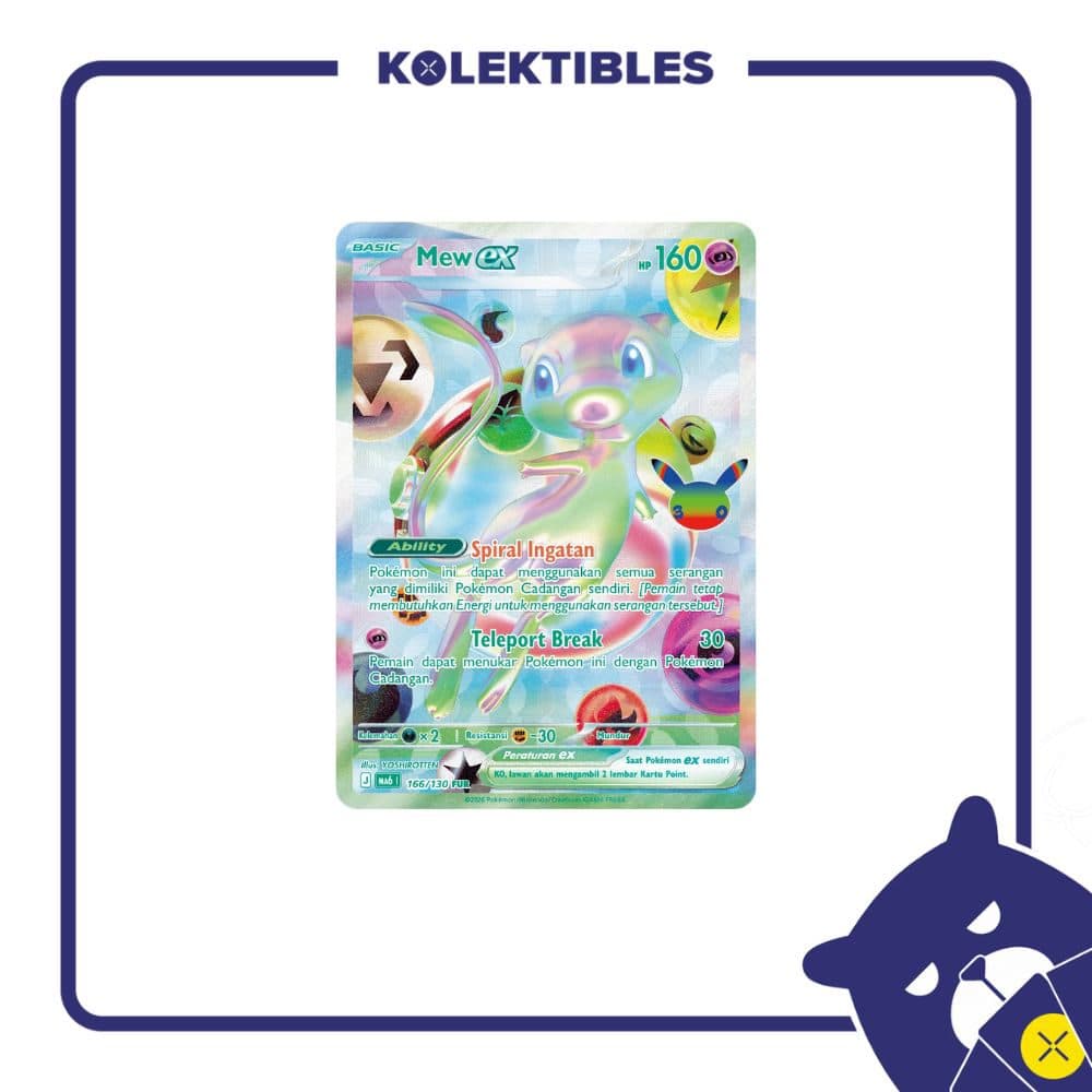 Pokemon Indonesia - MA6 166/130 FUR – Mew EX