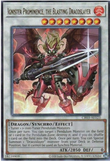 YU GI OH - CR03-AE123 Ignister Prominence, the Blasting Dracoslayer (UL)