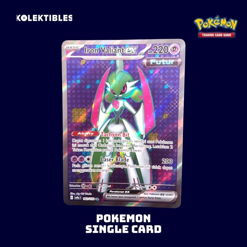 POKEMON INDONESIA - Single Card - Iron Valiant ex 162/132 SR