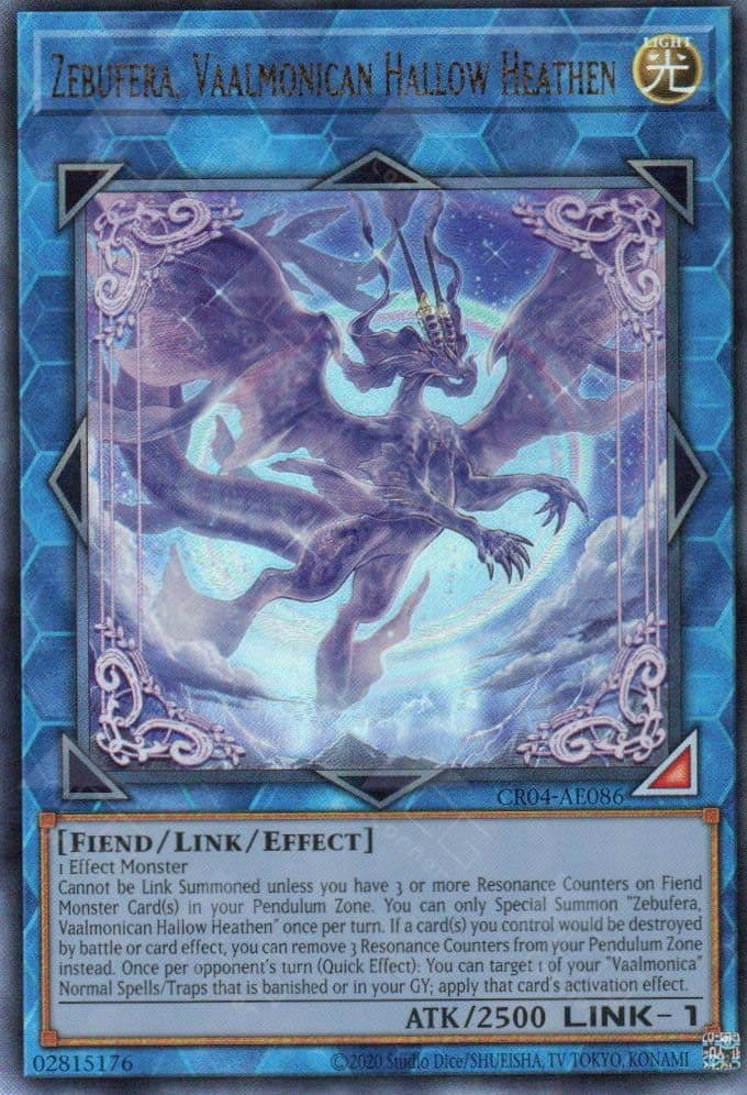 YU GI OH AE - Single Card - CR04-AE086 - Zebufera, Vaalmonican Hallow Heathen UL