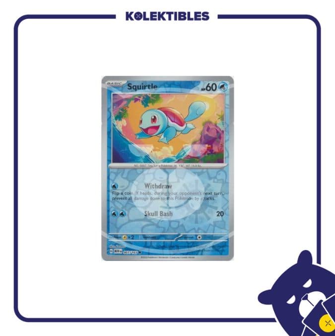Pokemon English – MEW EN 007/165 Reverse Holo - Squirtle