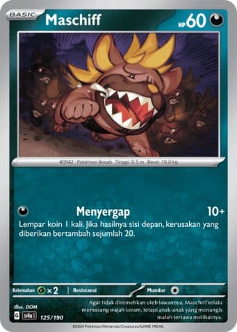 POKEMON INDONESIA SV4A Maschiff – 125/190 Reverse Holo