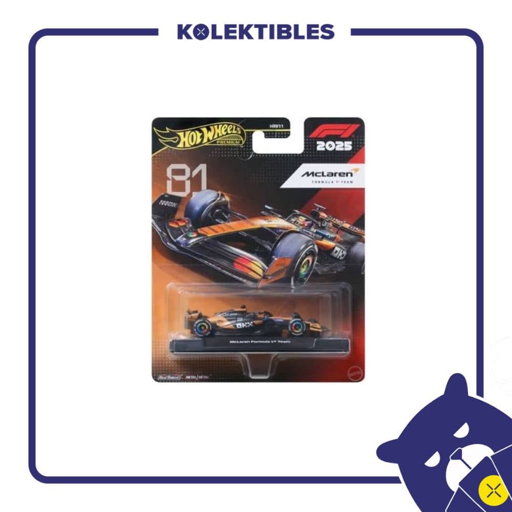 Hot Wheels Premium – 2025 McLaren Formula 1 Team #81 01/159/07/22/190