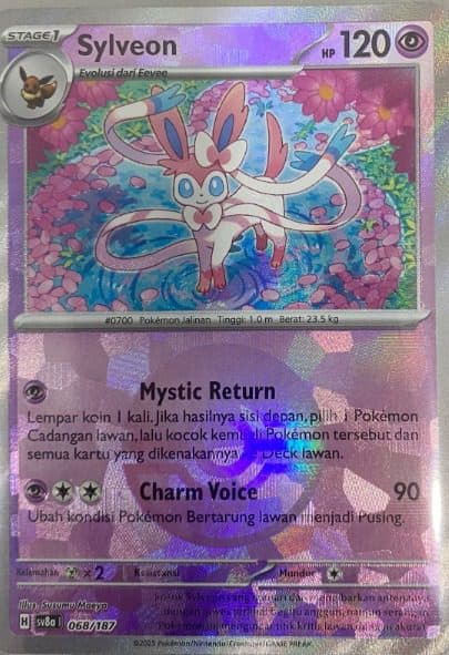 POKEMON INDONESIA – Sv8a Sylveon Poke Ball Print 068/187