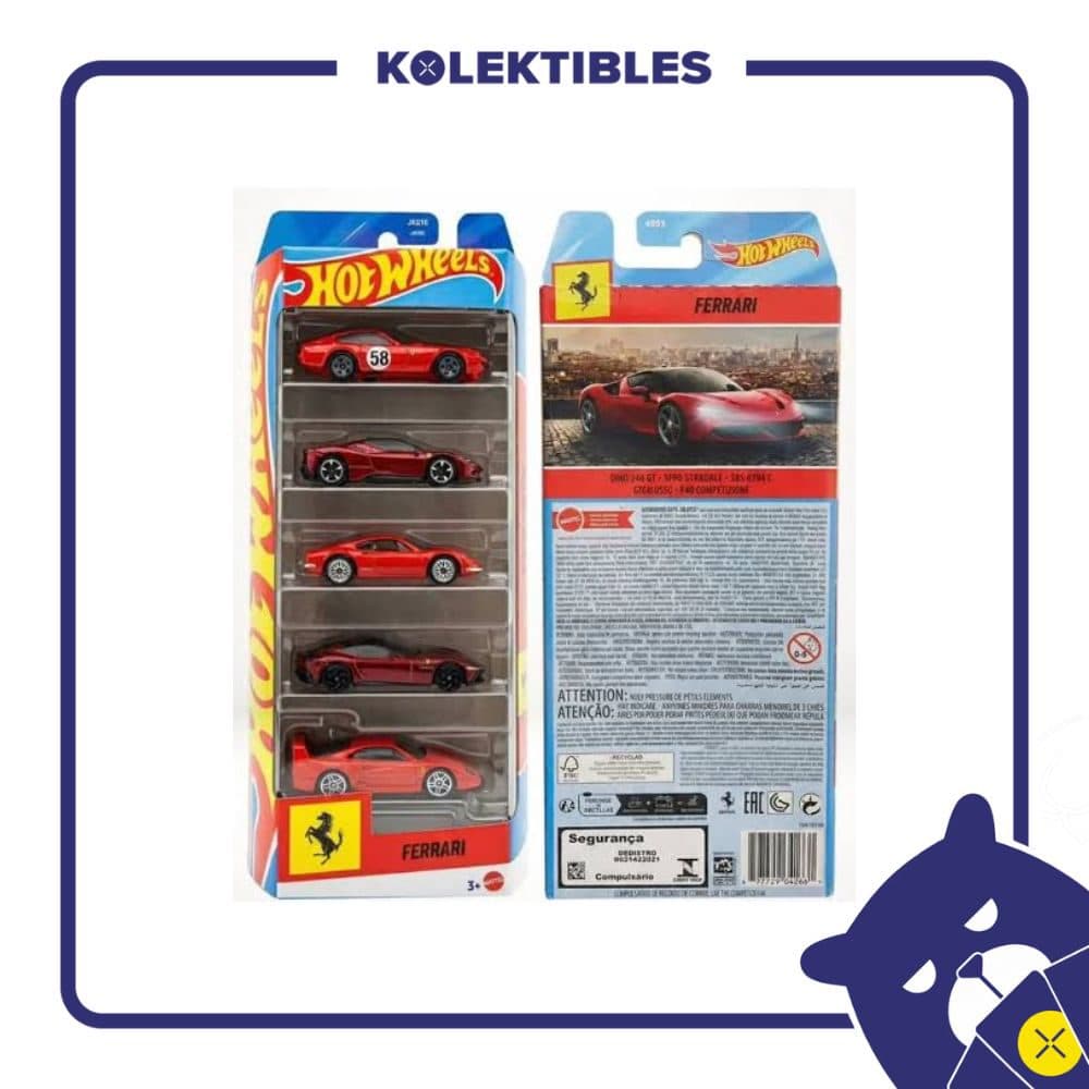 Hot Wheels – 2026 Ferrari Gift Pack 5 01/159/07/22/190