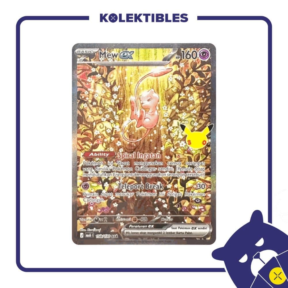 Pokemon Indonesia - MA6 158/130 SAR - Mew EX (Part 2)