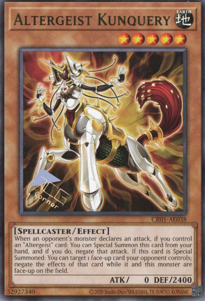 YU GI OH AE - Single Card - CR01-AE038 Altergeist Kunquery (R)