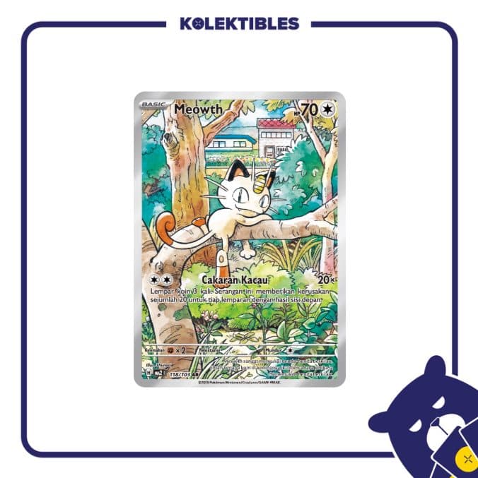 Pokemon Indonesia - MA2 118/103 AR - Meowth part 3