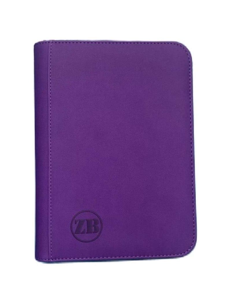 ZB 4 Pocket Zip Binder Purple