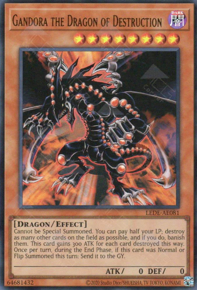 YU GI OH AE - Single Card - LEDE-AE081 Gandora the Dragon of Destruction (UR)
