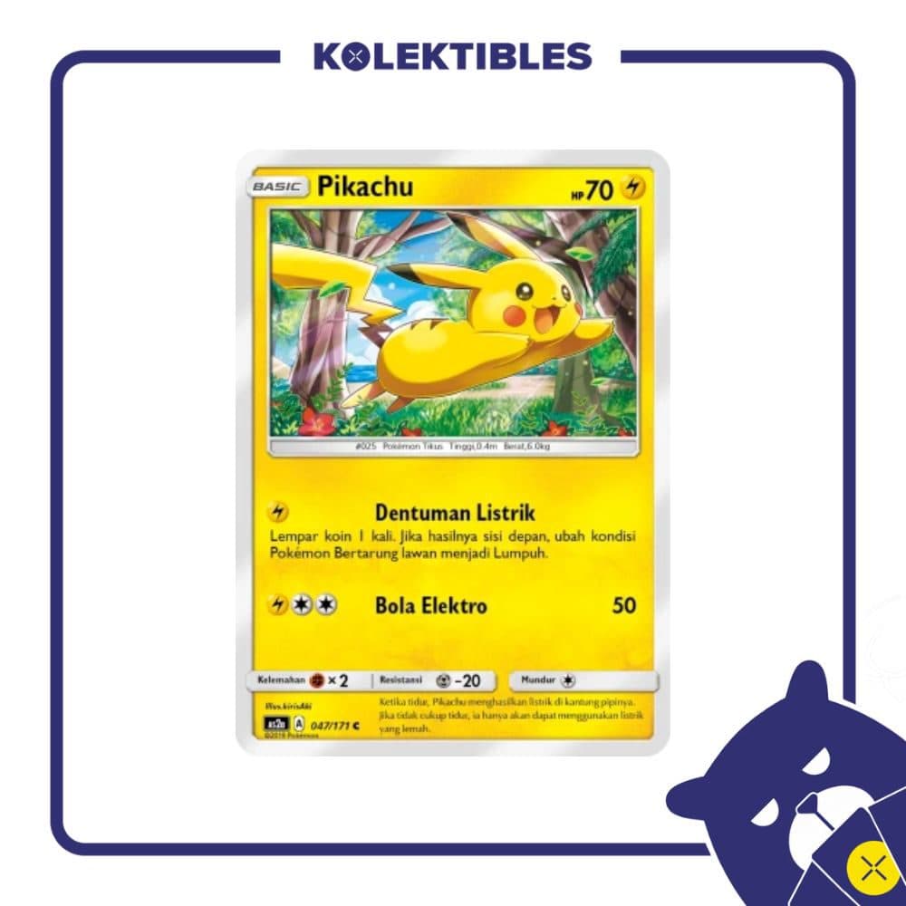 Pokemon Indo – AS2a 047/171 C – Pikachu 01/294/02/11/111