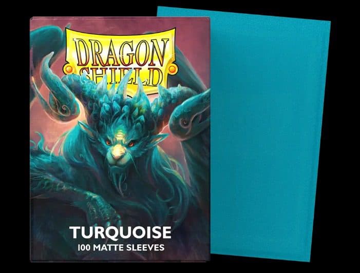 DRAGON SHIELD - 100 STD Matte Sleeves – Turqoise