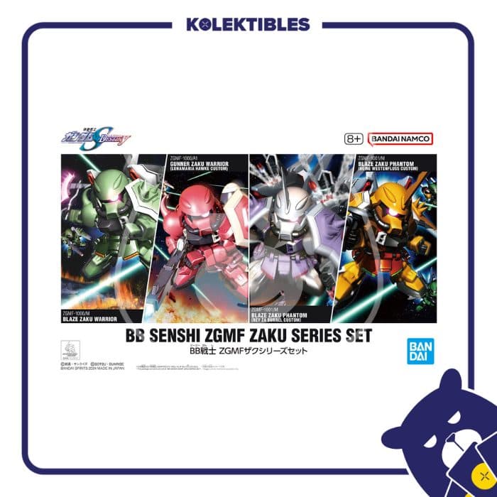 Gundam Model Kit - SD BB Senshi ZGMF Zaku Series Set 01/162/10/29/194