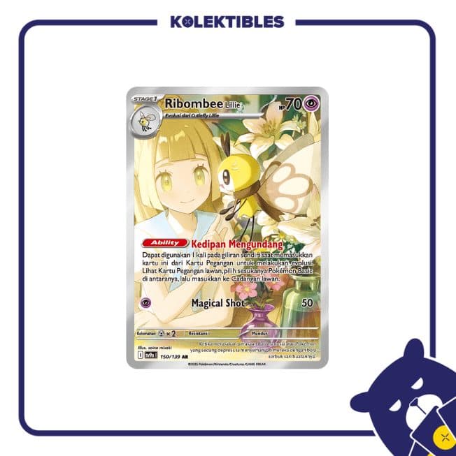 Pokemon Indonesia – sv9s 150/139 AR - Ribombee Lillie 01/219/02/11/111