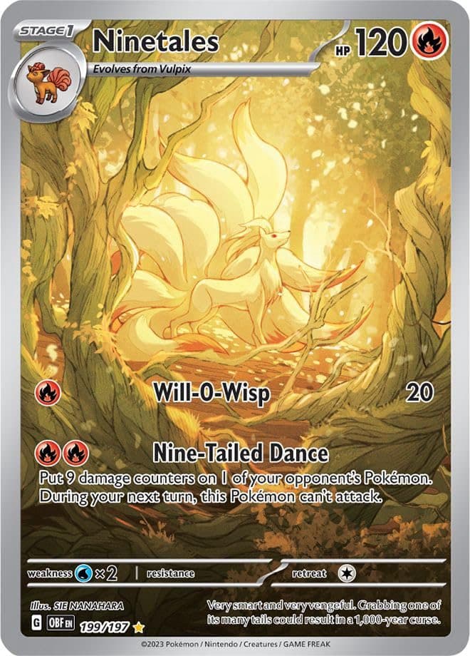 POKEMON ENGLISH - OBF Ninetales 199/197 01/071/02/11/111