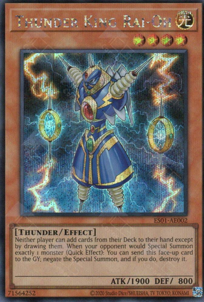 YU GI OH AE - ES01-AE002 Thunder King Rai-Oh SER